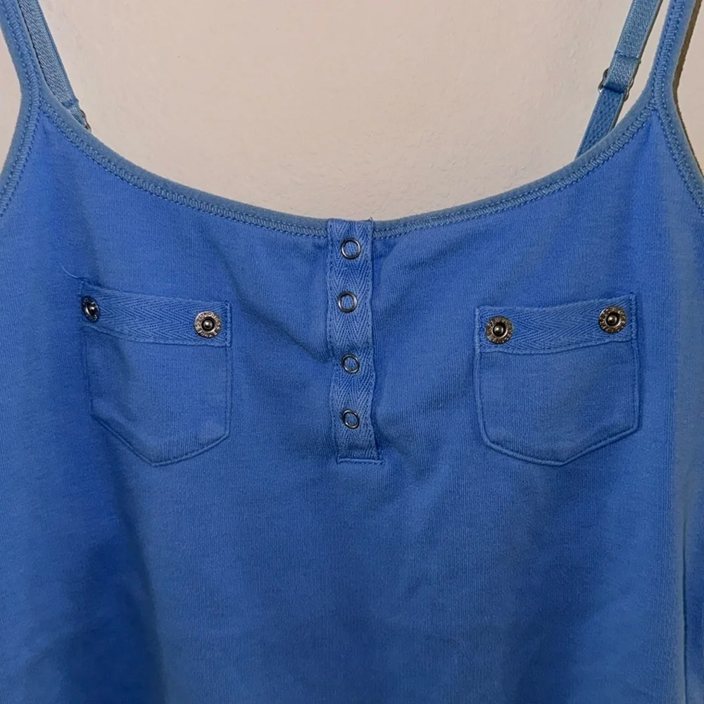 Tank Top by Express, Blue, EUC-There is some Fading on Edges, Adjustable…(CL) - Picture 2 of 7